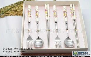 精致不锈钢餐具三件套与两件套 礼品与实用兼具的选择